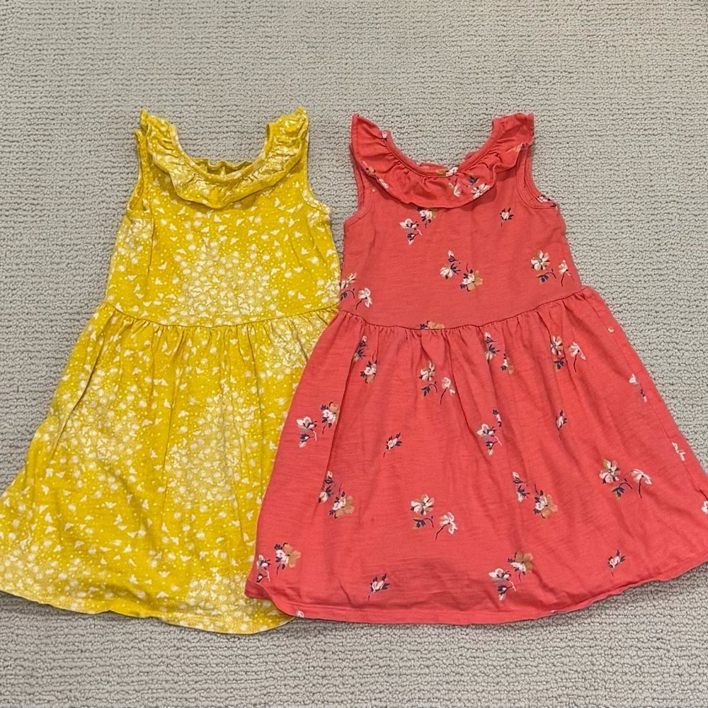 Gap Kids Floral Kids Dresses - Yellow and Pink